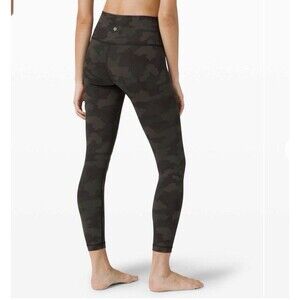 Lululemon Align High Rise  Luxtreme 27  Gray And Black Camo Butter Soft